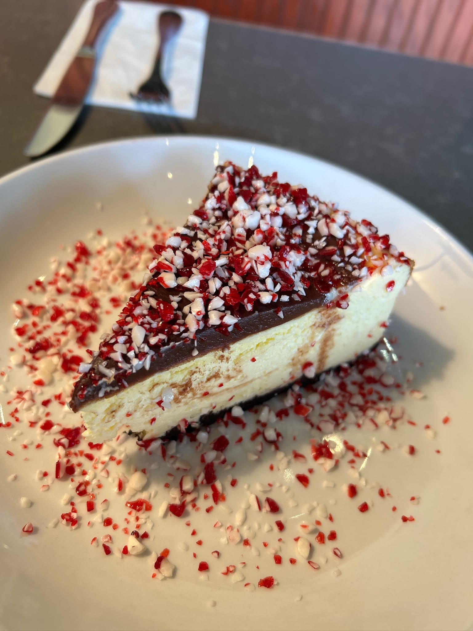 Peppermint Bark Cheesecake by The BonBonerie